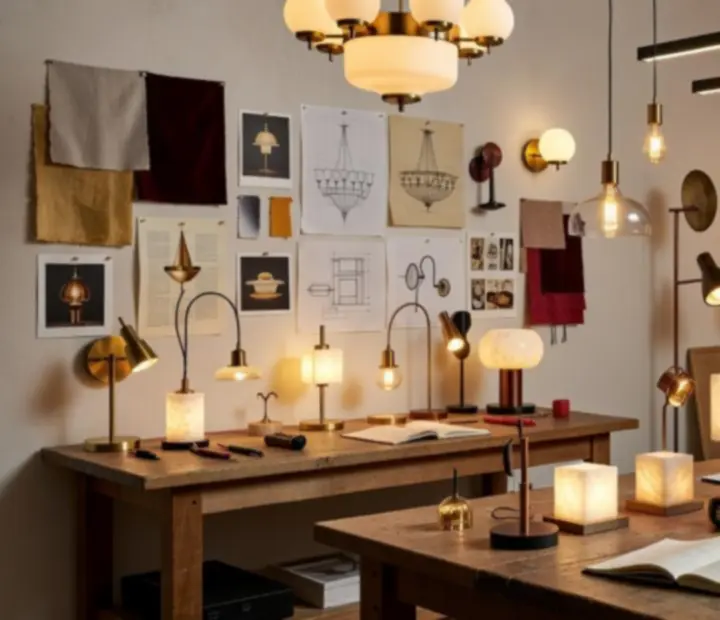 Atelier projektowe Lamp Corner z prezentacją luksusowych lamp